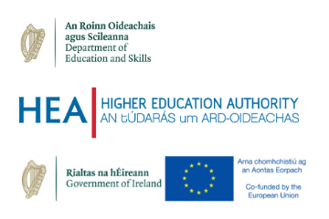 Department of Education and Skills, the HEA, the Government of Ireland co-funded by the European Union