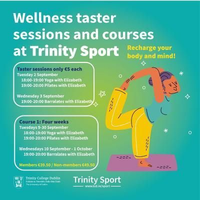 Wellness taster sessions and course 1 Sept 2025
