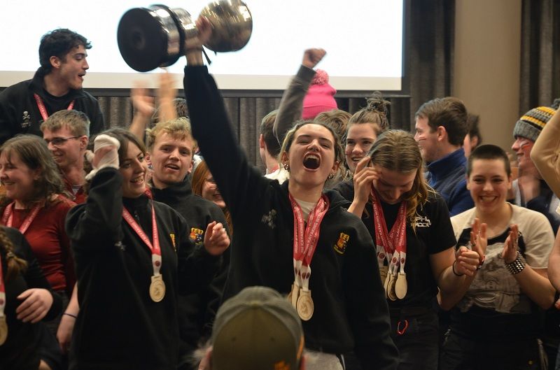 UCC take home the win at the Irish Kayaking Intervarsities 2026. Credit: Kirsten Hand-Howard.