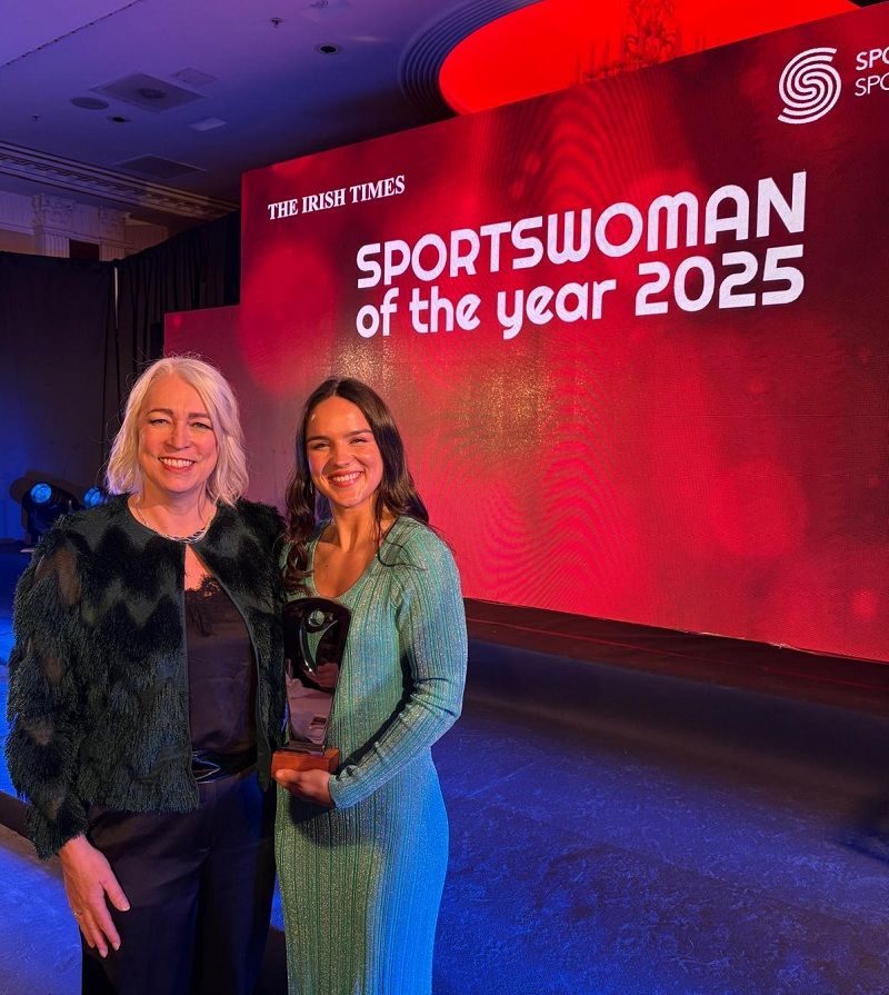Michelle Tanner with Hazel Finn at the Sports Woman of the Year Awards 2025