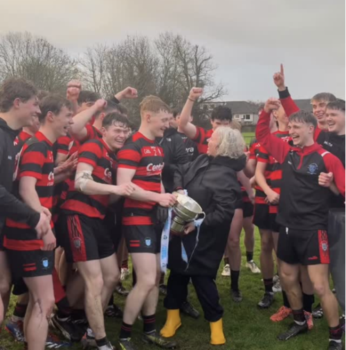 TCD GAA Trench Cup win February 2026 celebration with Provost Dr Linda Doyle