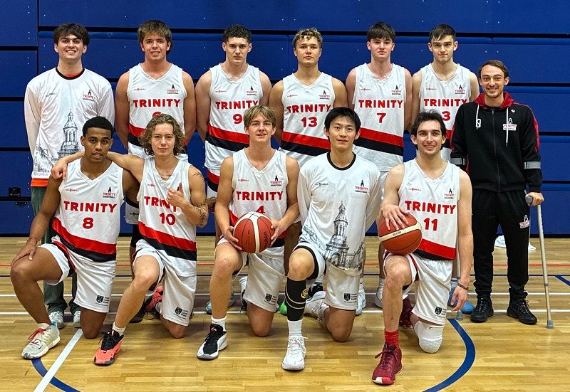 Trinity basketball at Edinburgh Invitational September 2025 Men's Team