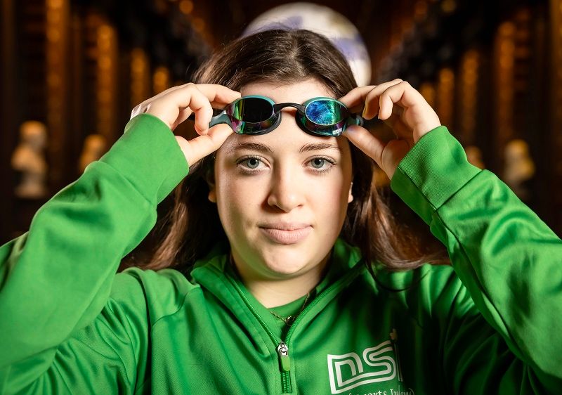 Sport Scholar Gemma Whelan in her Deaf Sports Ireland sports top for Sport Scholarship photoshoot 2025-26