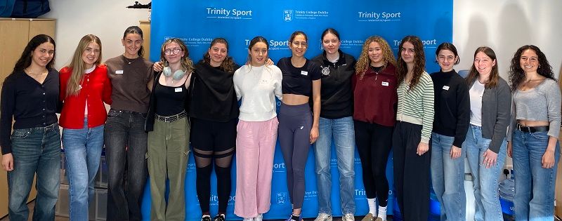 Women in Sport coaching scholarship holders at an introductory breakfast meeting in the Sports Centre on Friday 20 March 2026.