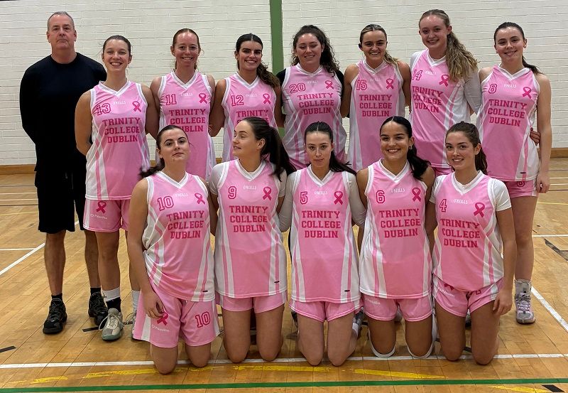 Women's Basketball Varsity Team photo from TCD vs Griffith College 2025