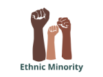 graphic featuring three fists