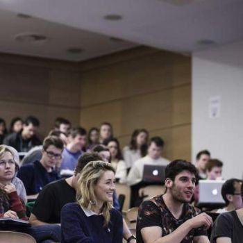 Students in a lecture hall
