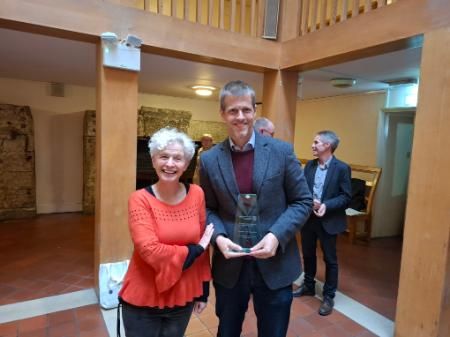 Research Supervision Excellence Award with Dr Gillian Wylie and Prof. David ShepherdPhoto 1