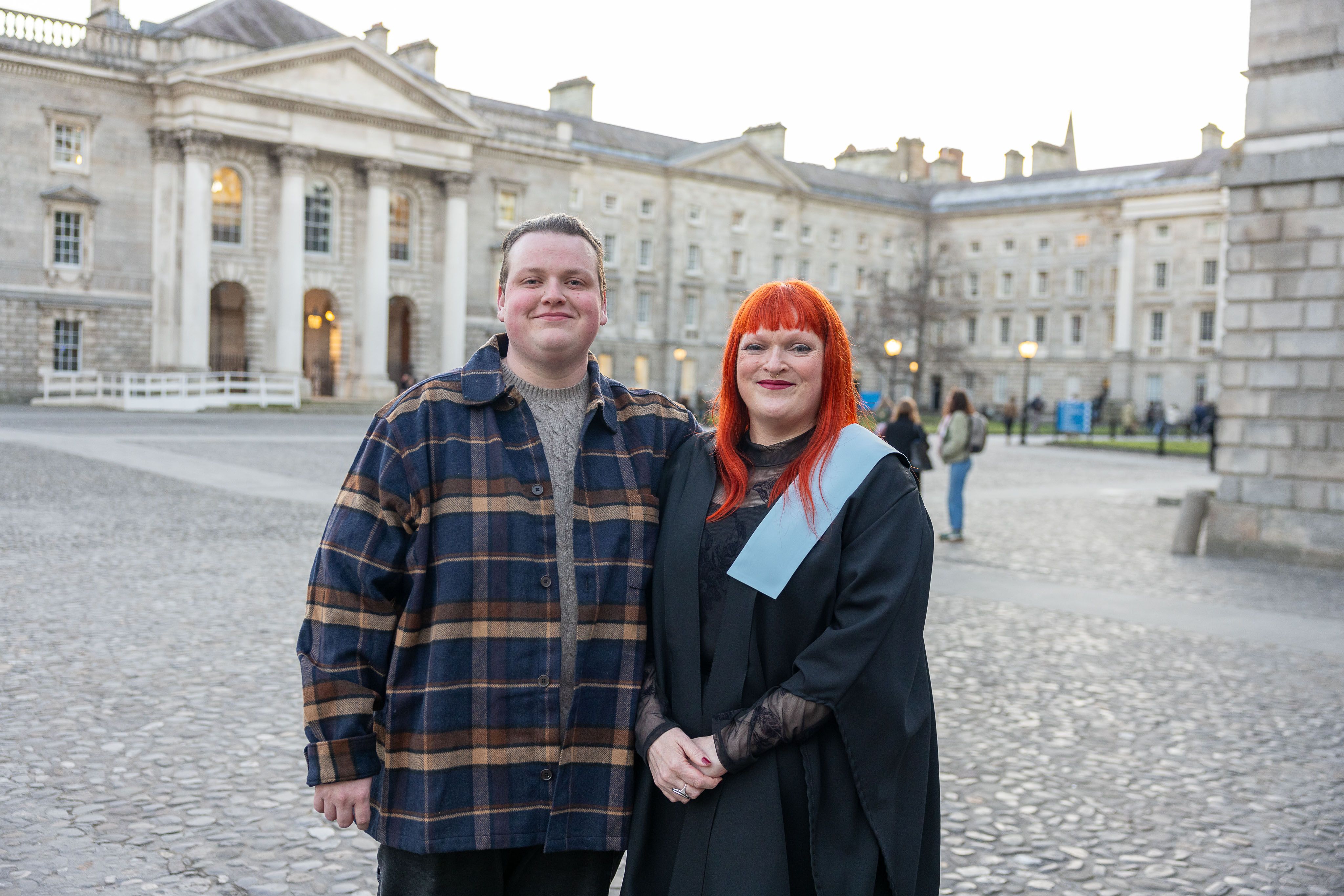 Mother and son at graduation