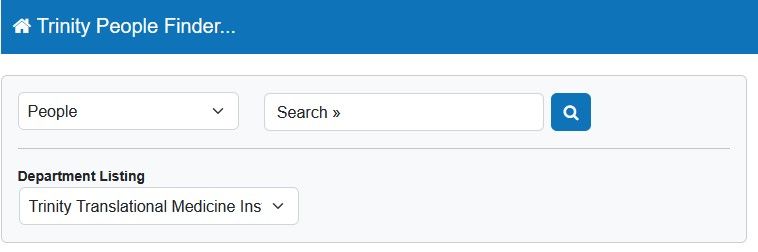 People finder screenshot