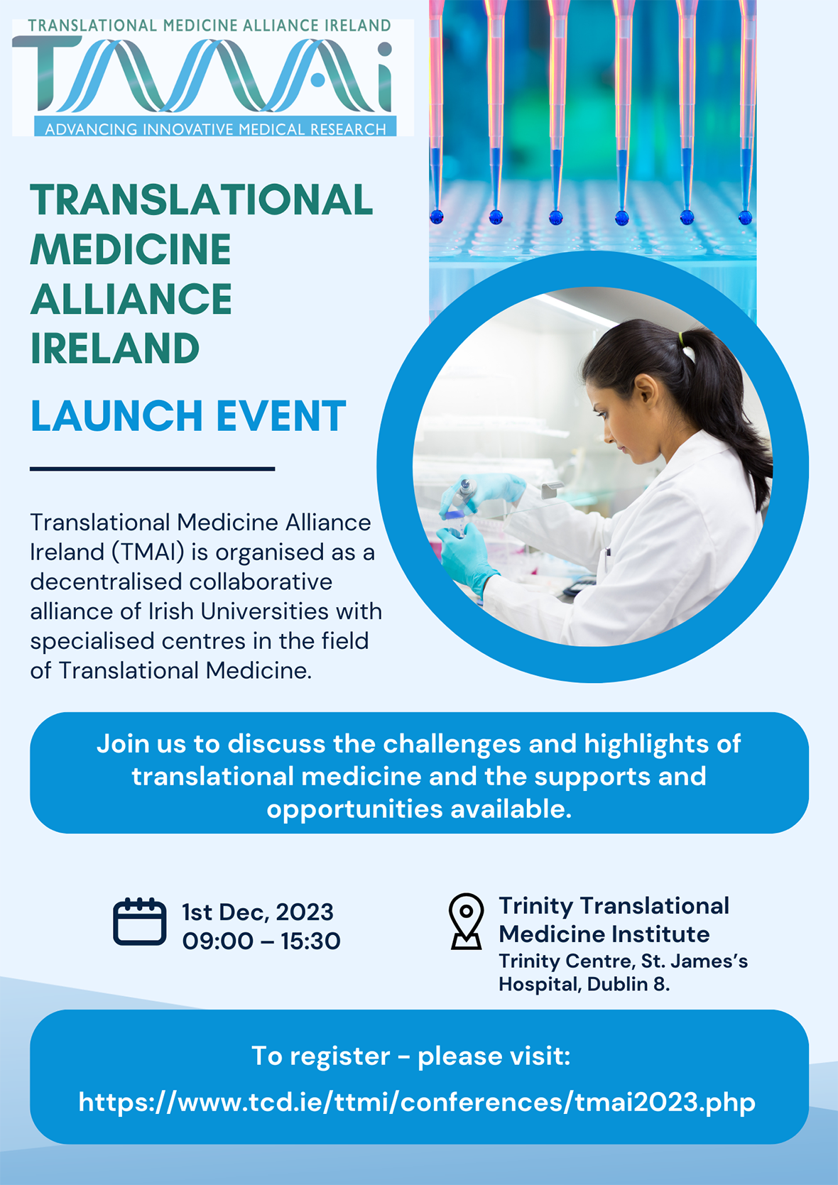 Translational Medicine Alliance Ireland launch poster