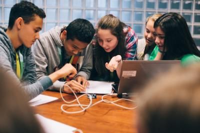Walton Saturday Club students experimenting